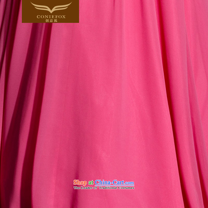 Creative Fox evening dress in Pink Sleeve length) and dress shoulders evening dresses evening drink service high waist video thin red carpet show picture color XXL, dress 30516 to Timing creative Fox (coniefox) , , , shopping on the Internet