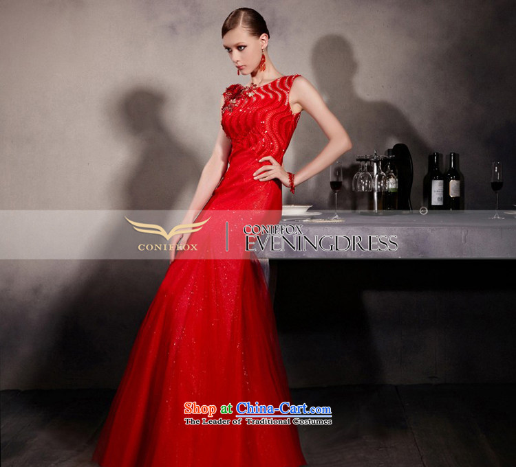 The kitsune evening dresses brides Creative wedding dress evening drink served long red dress fell onto the ground under the auspices of red carpet show dress skirt 30562 color picture pictures, prices, XXL brand platters! The elections are supplied in the national character of distribution, so action, buy now enjoy more preferential! As soon as possible.