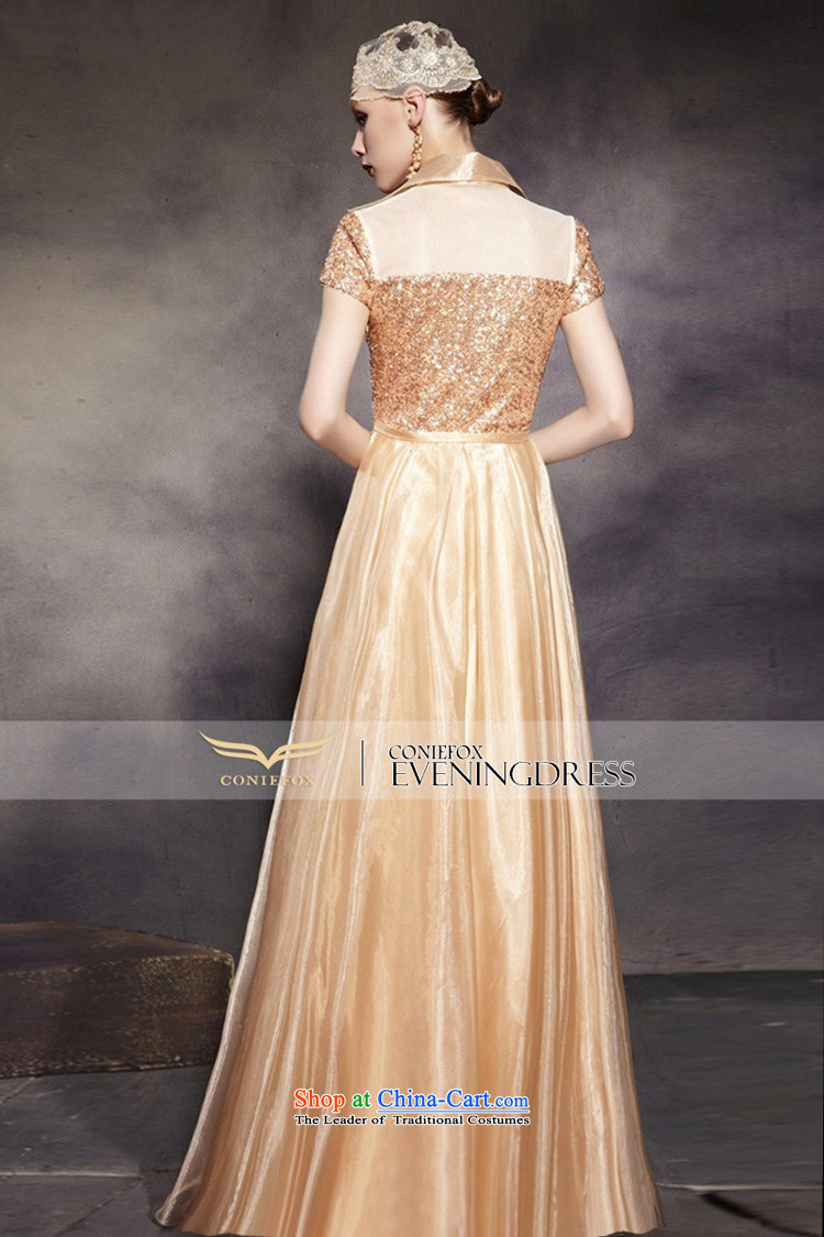 Creative Fox evening dress Stylish retro gold princess dress shoulders to long evening dresses performances conducted dress dress long skirt 30565 color picture pictures, prices, L brand platters! The elections are supplied in the national character of distribution, so action, buy now enjoy more preferential! As soon as possible.