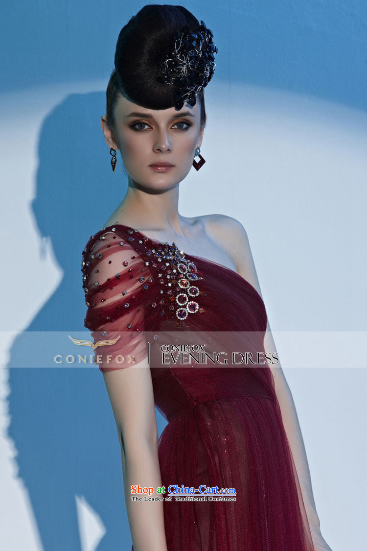 Creative Fox evening dresses wine red bride wedding dress elegant shoulder long evening banquet hosted services dresses drink red carpet evening dresses 81152 color pictures, pictures S Price, brand platters! The elections are supplied in the national character of distribution, so action, buy now enjoy more preferential! As soon as possible.