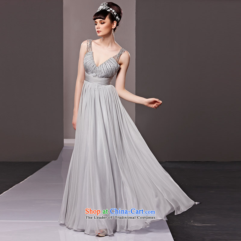 Creative Fox evening dress western dress evening banquet service deep bows V dress Sau San long gown dress performances under the auspices of 81195 color pictures , L, creative Fox (coniefox) , , , shopping on the Internet