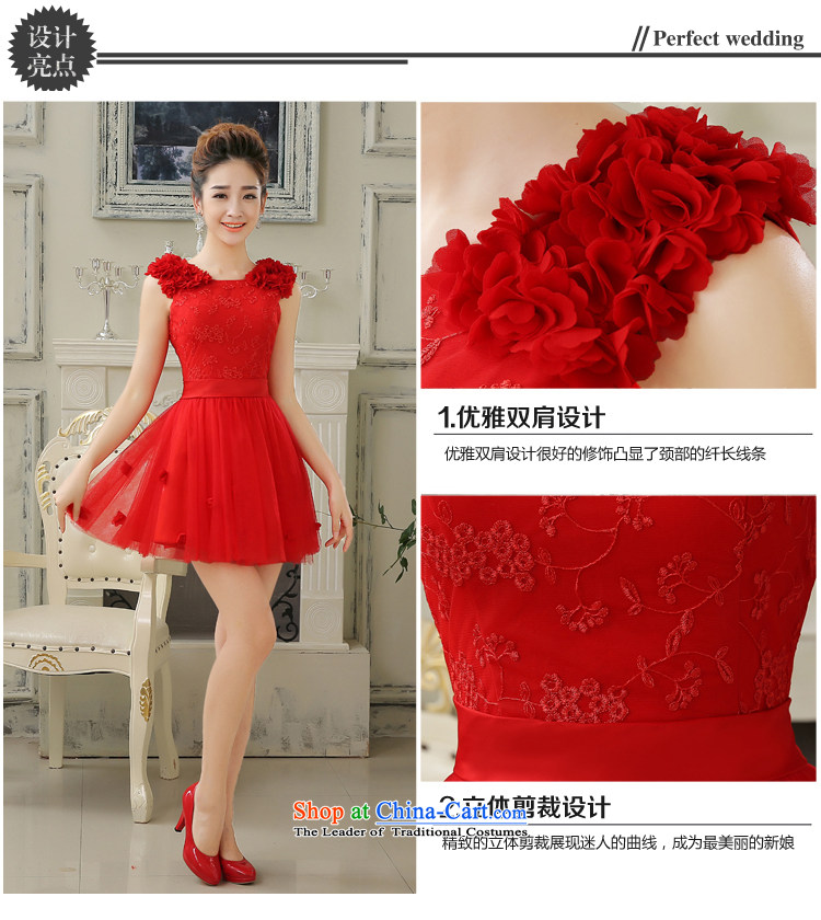 Embroidered is the new 2015 bride short, Bridal Services Video thin-bows shoulder small dress sexy beauty evening red S Suzhou shipment picture, prices, brand platters! The elections are supplied in the national character of distribution, so action, buy now enjoy more preferential! As soon as possible.