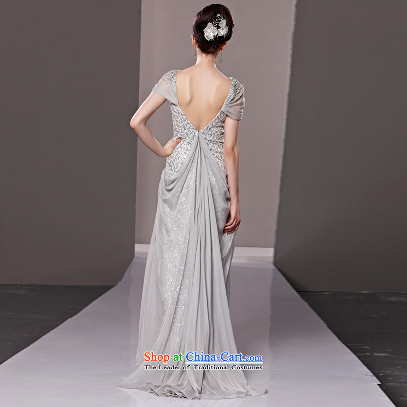 Creative Fox evening dresses and sexy deep V presided over long on-chip dress package shoulder dress evening banquet service performance dresses bows long skirt 81216 color pictures , creative Fox (coniefox) , , , shopping on the Internet