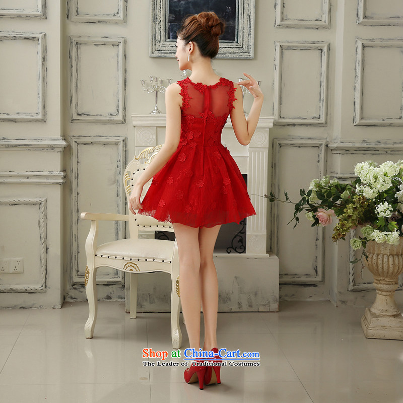 Embroidered is by no means a bride wedding dresses 2015 new marriages red dress skirt bows service, evening red LF803 S suzhou embroidery brides, shipment has been pressed shopping on the Internet