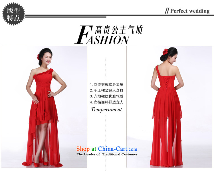 Embroidered bride is chiffon video thin temperament shoulder bows to red short of marriages evening dresses red L Suzhou shipment picture, prices, brand platters! The elections are supplied in the national character of distribution, so action, buy now enjoy more preferential! As soon as possible.