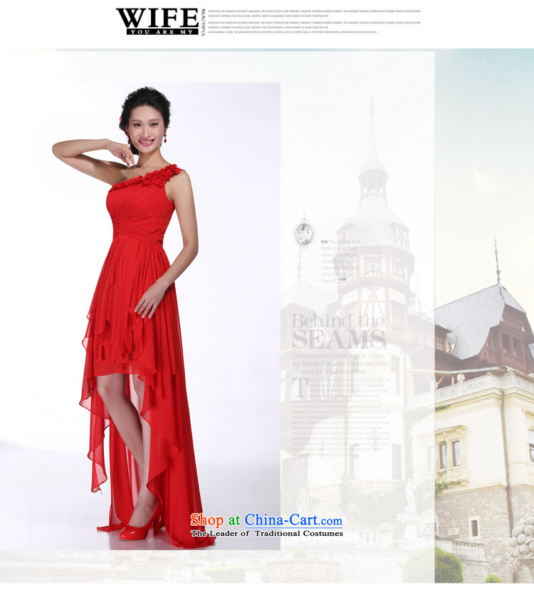 Embroidered bride is chiffon video thin temperament shoulder bows to red short of marriages evening dresses red L Suzhou shipment picture, prices, brand platters! The elections are supplied in the national character of distribution, so action, buy now enjoy more preferential! As soon as possible.