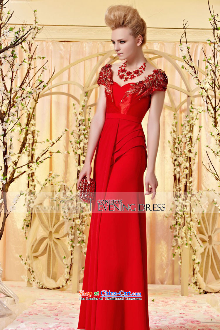 Creative Fox evening dresses and noble embroidered dress skirt package shoulder graphics thin evening drink served an elegant and red bride wedding dress long 30320 picture color pictures, prices, S brand platters! The elections are supplied in the national character of distribution, so action, buy now enjoy more preferential! As soon as possible.