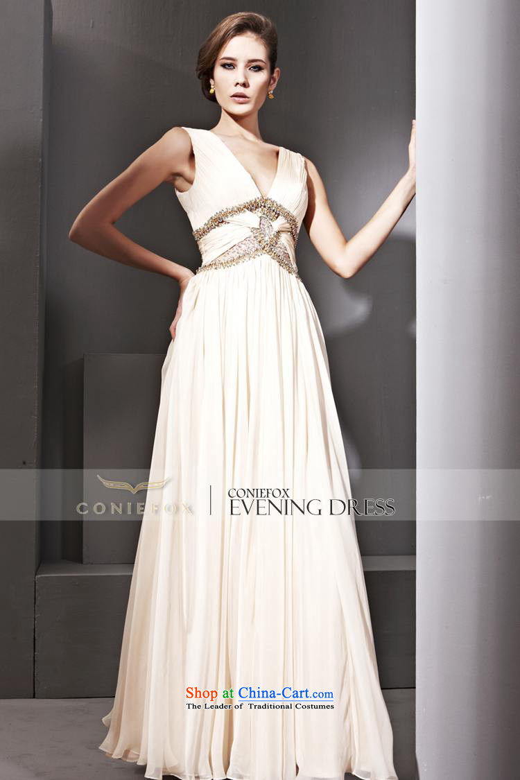 Creative Fox evening dress Deep v high waist long dresses banquet manually staple pearl diamond annual meeting under the auspices of dress skirt temperament and dress 81162 picture color M brand, prices, picture platters! The elections are supplied in the national character of distribution, so action, buy now enjoy more preferential! As soon as possible.