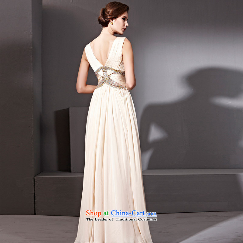 Creative Fox evening dress Deep v high waist long dresses banquet manually staple pearl diamond annual meeting under the auspices of dress skirt temperament and dress 81162 color picture M creative Fox (coniefox) , , , shopping on the Internet