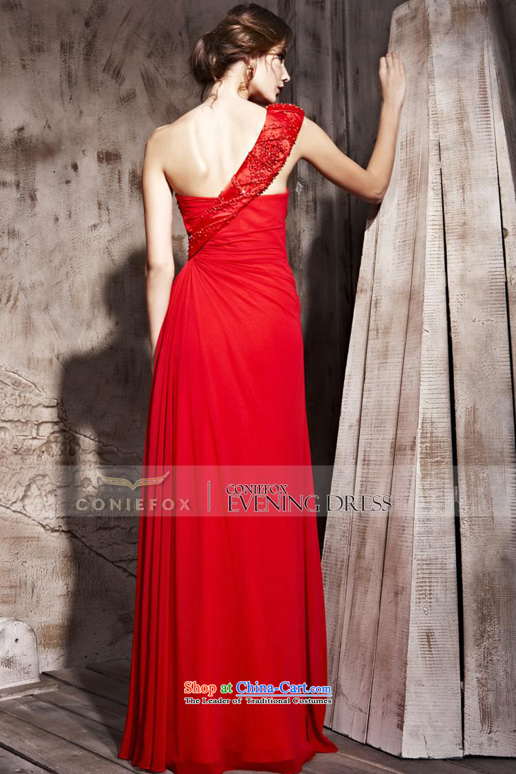 Creative Fox evening dresses red dress sexy bride elegant long Beveled Shoulder banquet evening dresses marriage evening drink service under the auspices of dress 81165 Red L picture, prices, brand platters! The elections are supplied in the national character of distribution, so action, buy now enjoy more preferential! As soon as possible.