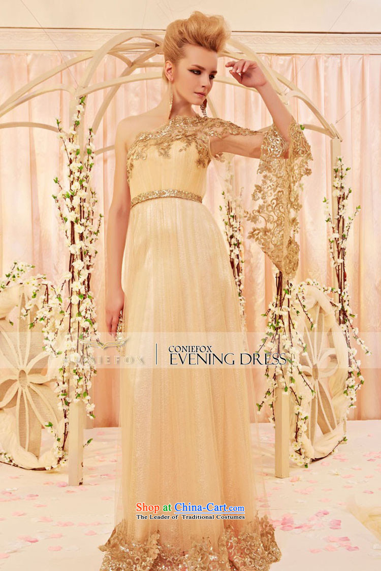 Creative personality shoulder elegant fox embroidered evening dresses bridal dresses wedding dress annual meeting under the auspices of stylish evening banquet 30358 picture color pictures, pre-sale XL price, brand platters! The elections are supplied in the national character of distribution, so action, buy now enjoy more preferential! As soon as possible.