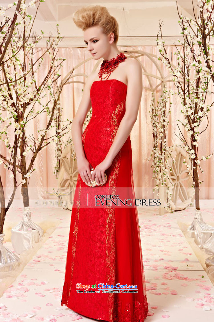 Creative Fox evening dresses and sexy beauty chest anointed lace long evening dress skirt red bride wedding dress evening banquet bows dress 30361 picture color pictures, prices, XL brand platters! The elections are supplied in the national character of distribution, so action, buy now enjoy more preferential! As soon as possible.