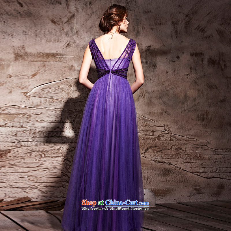 Creative Fox evening dresses purple gliding sexy evening dress evening banquet service performances photography dresses bows Foutune of long thin dress skirt 81210 Graphics purple , L, creative Fox (coniefox) , , , shopping on the Internet