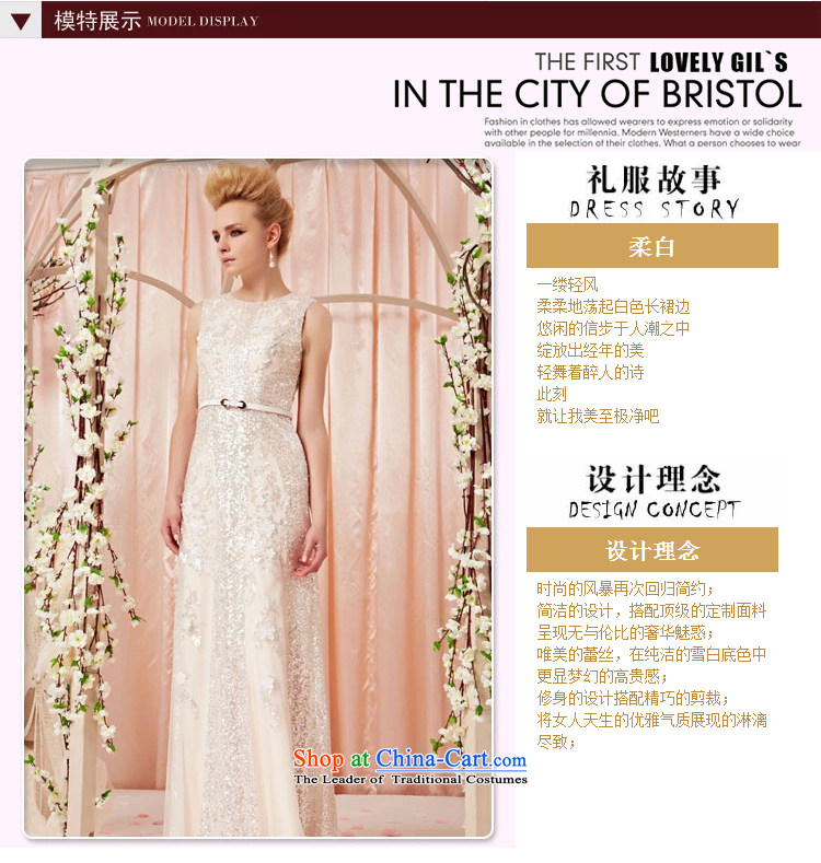 The kitsune dress creative new irrepressible round-neck collar lace on chip evening dresses long white wedding dress skirt annual meeting of chairpersons evening dress photo color L Photo 30390, prices, brand platters! The elections are supplied in the national character of distribution, so action, buy now enjoy more preferential! As soon as possible.