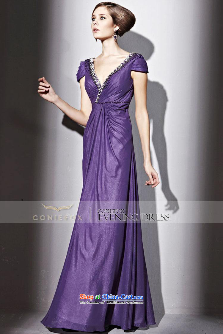 Creative Fox evening dresses purple sexy deep V dress package shoulder graphics thin evening drink services under the auspices of the annual dress long banquet dresses 81230 purple M pictures, prices, brand platters! The elections are supplied in the national character of distribution, so action, buy now enjoy more preferential! As soon as possible.