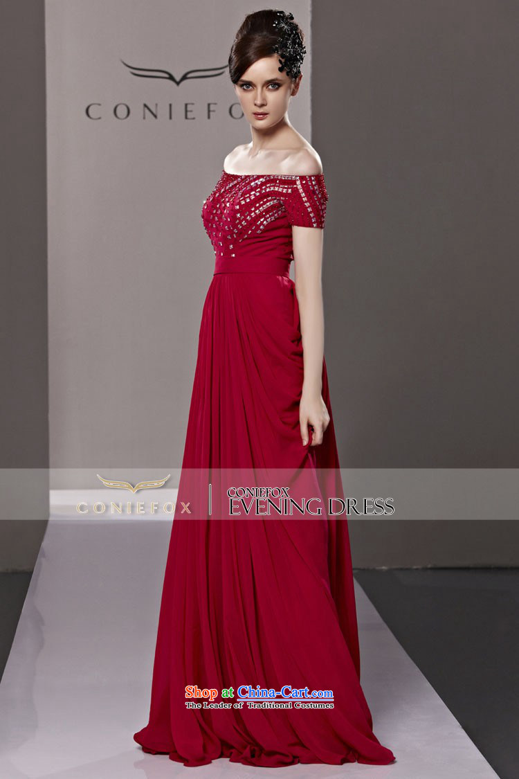 Creative Fox evening dresses and sexy word shoulder red bride wedding dress noble diamond long gown bows to the autumn and winter jackets skirt   81288 color pictures picture, prices, M brand platters! The elections are supplied in the national character of distribution, so action, buy now enjoy more preferential! As soon as possible.
