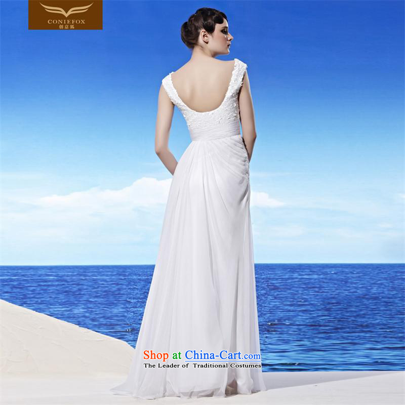 Creative Fox evening dresses white dream wedding dresses bride to align the tabs on the evening dress skirt long gown video under the auspices of the annual session of the thin white XL, creative 56589 dress Fox (coniefox) , , , shopping on the Internet