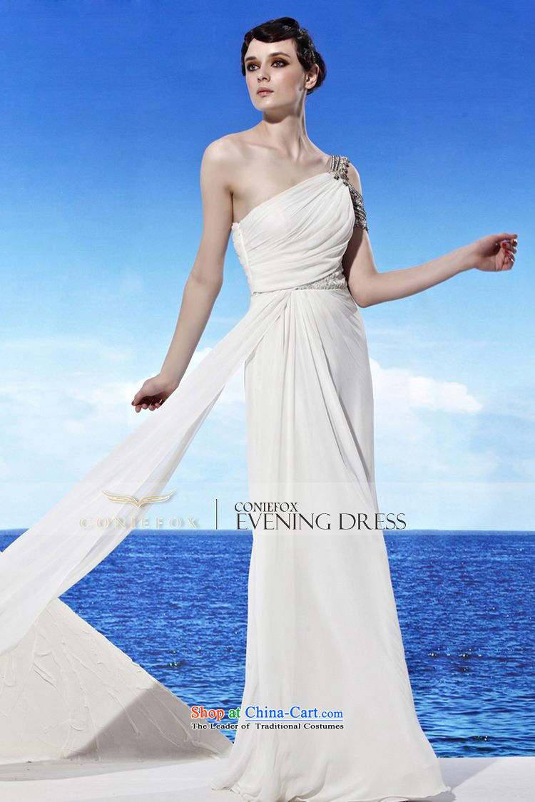 The kitsune dress creative new long single shoulder evening dress white wedding dress skirt princess evening dress evening dress  56885 performances under the auspices of White XXL picture, prices, brand platters! The elections are supplied in the national character of distribution, so action, buy now enjoy more preferential! As soon as possible.
