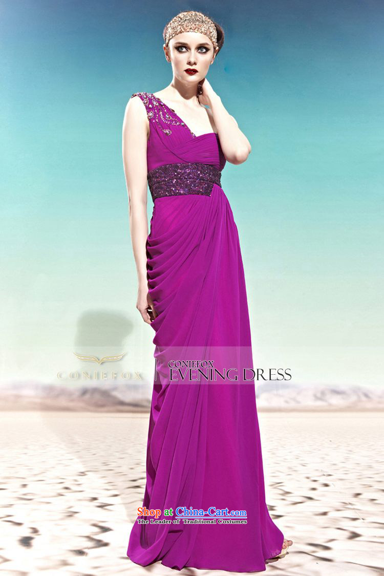 Creative Fox evening dresses purple shoulder bride bows services wedding photography wedding dresses marriage evening elegant long long skirt 56889 banquet purple XXL picture, prices, brand platters! The elections are supplied in the national character of distribution, so action, buy now enjoy more preferential! As soon as possible.