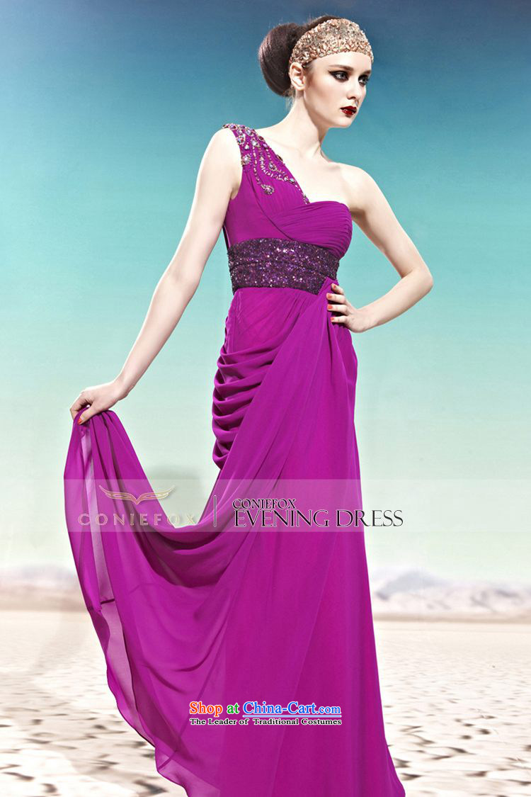 Creative Fox evening dresses purple shoulder bride bows services wedding photography wedding dresses marriage evening elegant long long skirt 56889 banquet purple XXL picture, prices, brand platters! The elections are supplied in the national character of distribution, so action, buy now enjoy more preferential! As soon as possible.