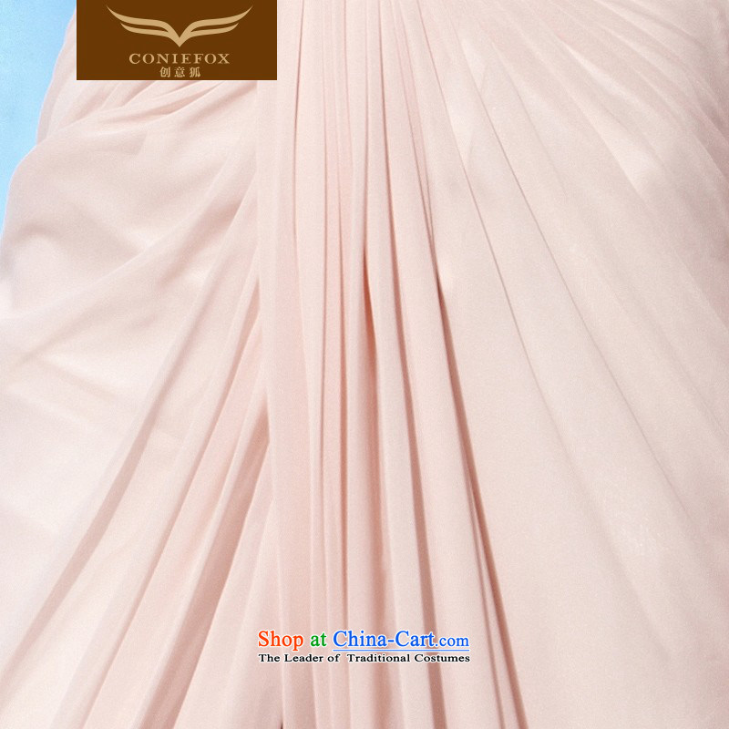 Creative Fox evening dress pink dress sense of sweet package shoulder banquet dress Sau San bridesmaid long gown will preside over 56891 pink dresses , creative Fox (coniefox) , , , shopping on the Internet