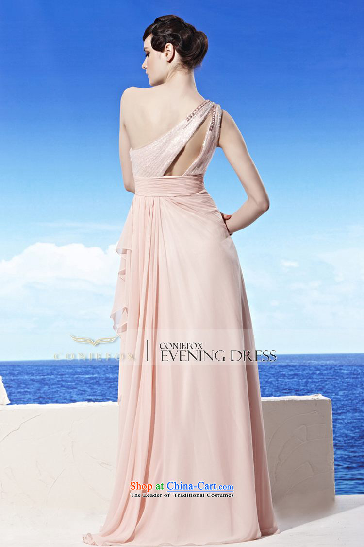 Creative Fox evening dress autumn and winter new Beveled Shoulder bows services shoulder diamond dress elegant long bridesmaid dress long skirt events including dress 56892 pink M picture, prices, brand platters! The elections are supplied in the national character of distribution, so action, buy now enjoy more preferential! As soon as possible.