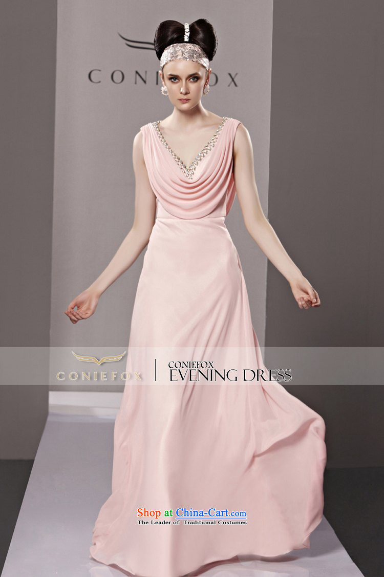Creative Fox evening dress stylish deep V banquet evening dresses long dresses skirts marriage romantic pink dresses 81163 presided over long skirt picture color S picture, prices, brand platters! The elections are supplied in the national character of distribution, so action, buy now enjoy more preferential! As soon as possible.