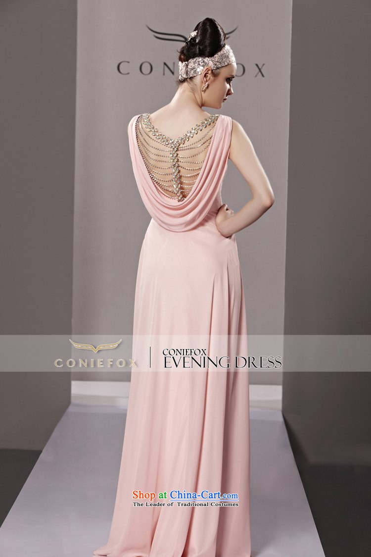 Creative Fox evening dress stylish deep V banquet evening dresses long dresses skirts marriage romantic pink dresses 81163 presided over long skirt picture color S picture, prices, brand platters! The elections are supplied in the national character of distribution, so action, buy now enjoy more preferential! As soon as possible.
