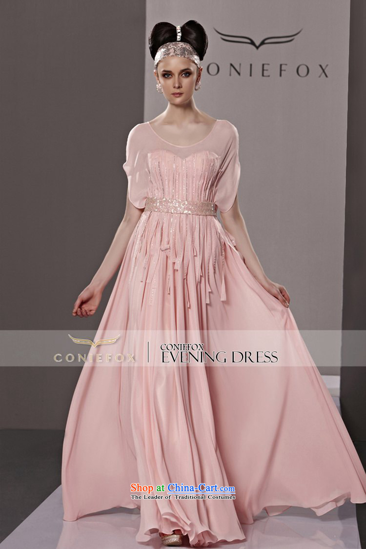 Creative Fox evening dresses pink sweet short-sleeved Princess Bride evening dress wedding dress evening pleated skirts annual meeting presided over a hundred dress long skirt 81188 picture color M brand, prices, picture platters! The elections are supplied in the national character of distribution, so action, buy now enjoy more preferential! As soon as possible.
