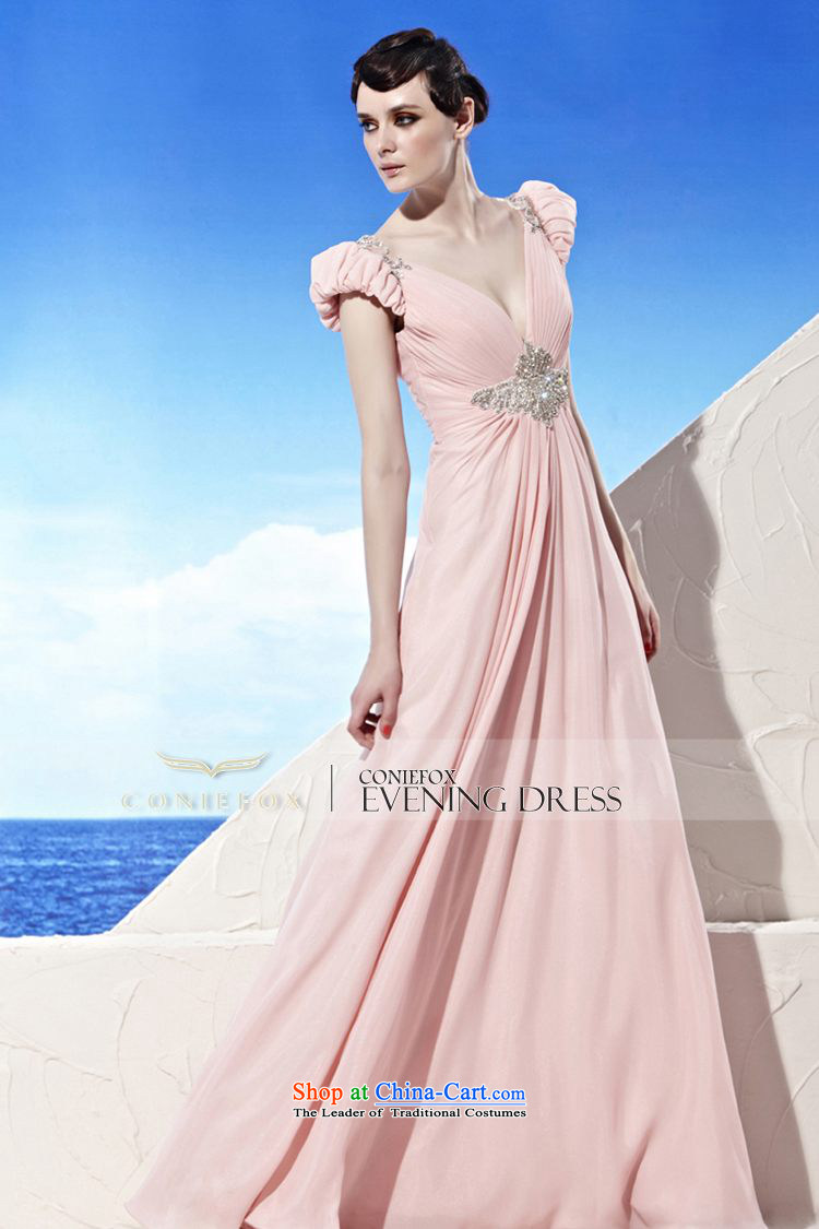 Creative Fox evening dresses pink sexy deep V bride wedding dress banquet services under the auspices of the annual bows dress evening dresses 56901 pink S picture, prices, brand platters! The elections are supplied in the national character of distribution, so action, buy now enjoy more preferential! As soon as possible.