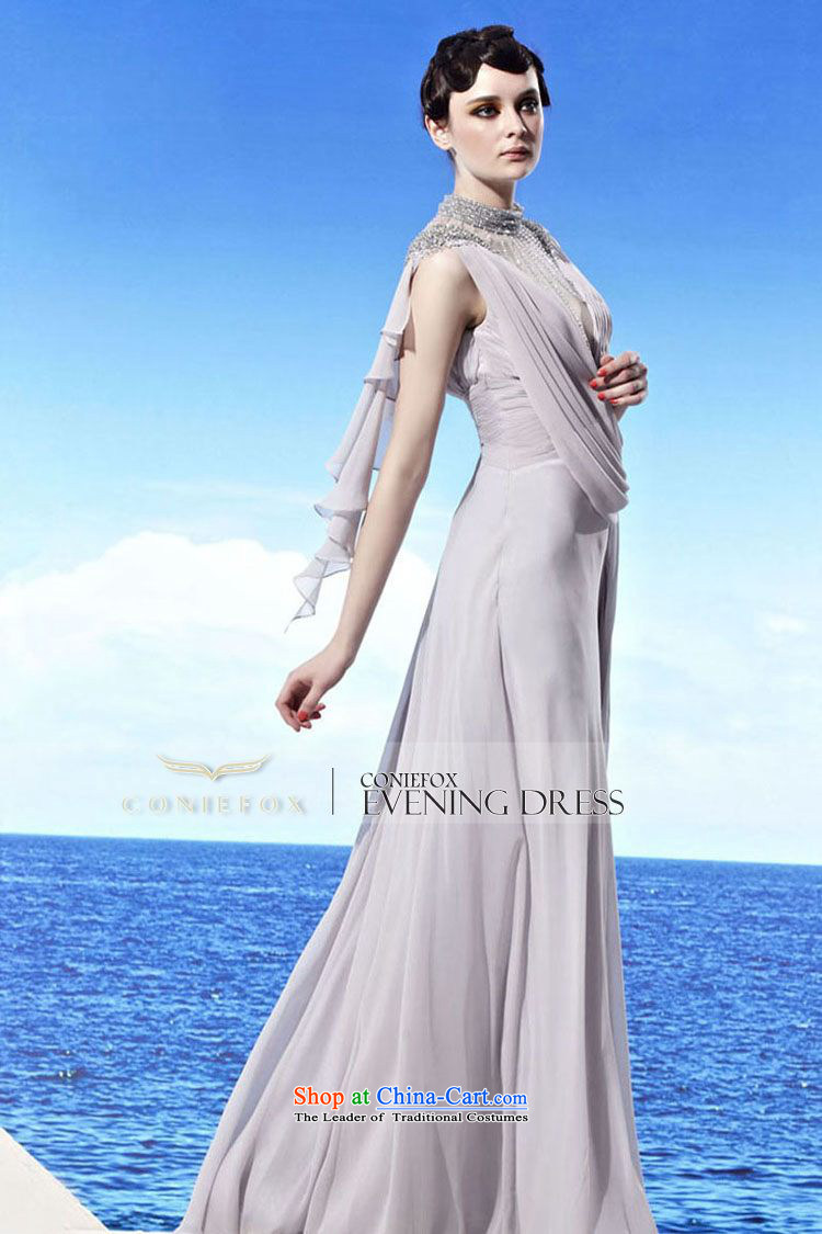 The kitsune elegant evening dress creative long sexy deep V dress uniform fashion show bows banquet dress evening dresses moderator 56902 gray XL Photo, prices, brand platters! The elections are supplied in the national character of distribution, so action, buy now enjoy more preferential! As soon as possible.