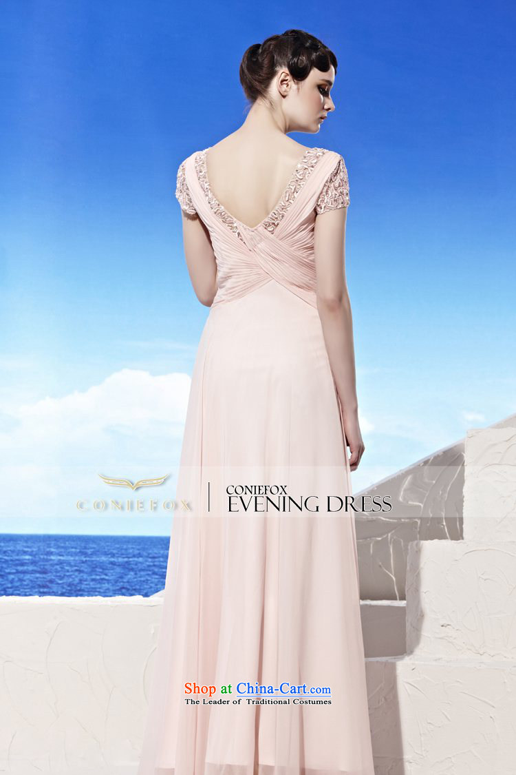 Annual Meeting of the creative dress under the auspices of the Kitsune dress banquet long sexy V-Neck evening dress bride wedding dress bridesmaid dress skirts Sau San 56919 pink S picture, prices, brand platters! The elections are supplied in the national character of distribution, so action, buy now enjoy more preferential! As soon as possible.