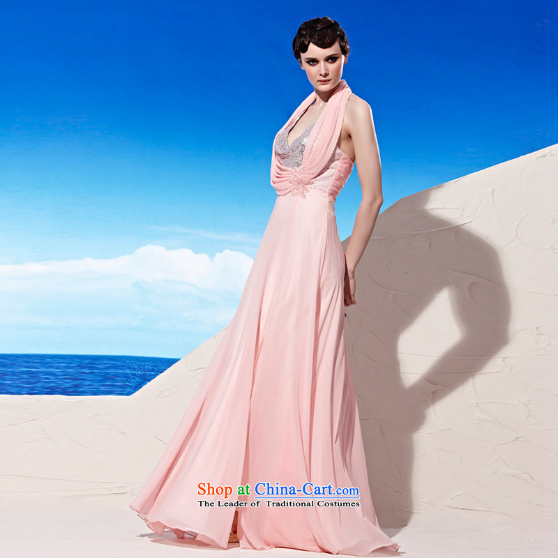 Creative Fox evening dresses 2015 autumn and winter new pink drink service banquet long bride wedding gown hanging also dress  56922 elegant pink M creative Fox (coniefox) , , , shopping on the Internet