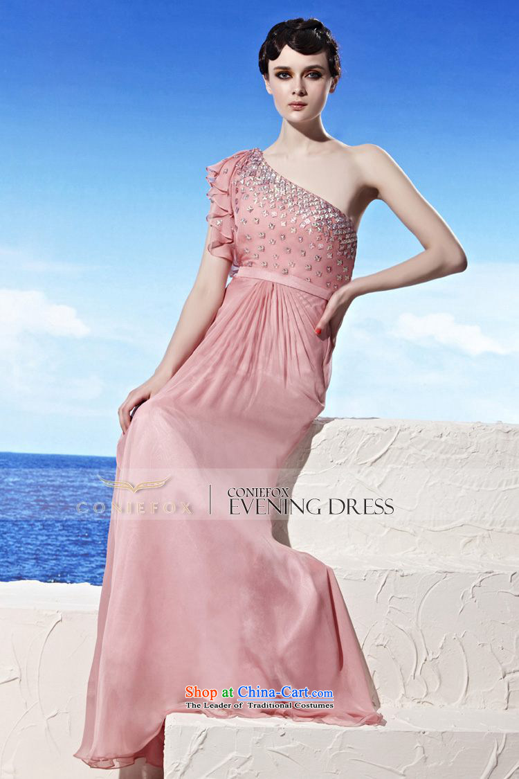 Creative Fox evening dress pink dresses shoulder stylish water drilling dress sweet graphics thin banquet wedding dress long bridesmaid dress 56923 pink S picture, prices, brand platters! The elections are supplied in the national character of distribution, so action, buy now enjoy more preferential! As soon as possible.