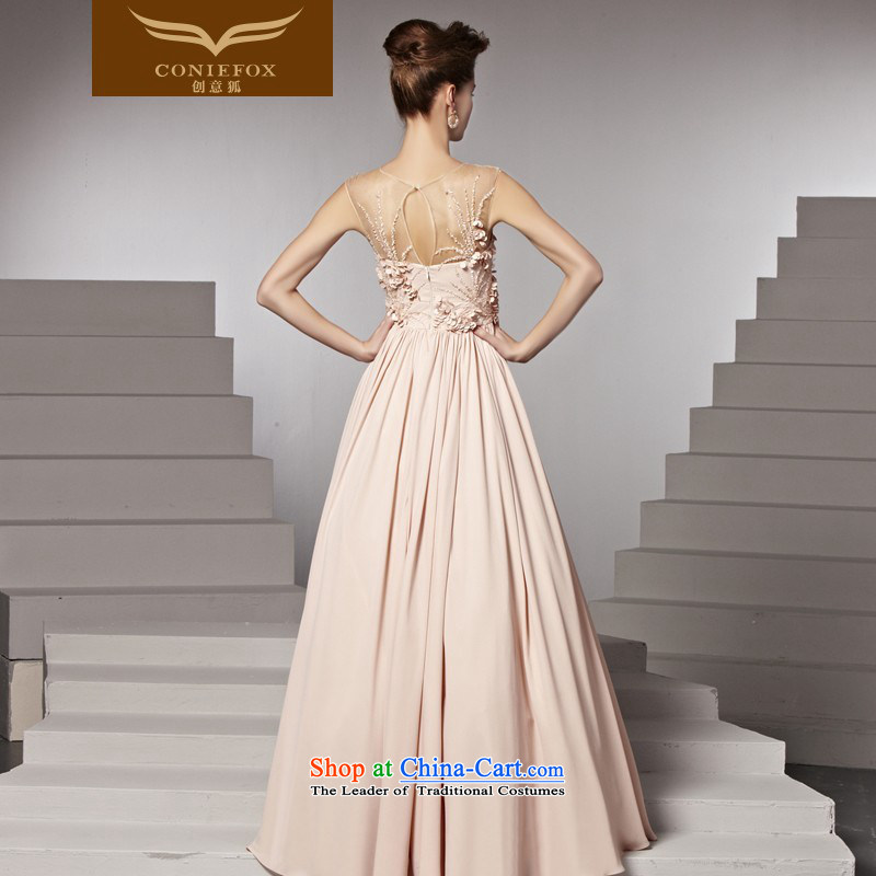The kitsune dress creative new flower bride wedding dress pink dresses and chest elegant long bridesmaid dress to dress 81381 color picture XL, creative Fox (coniefox) , , , shopping on the Internet
