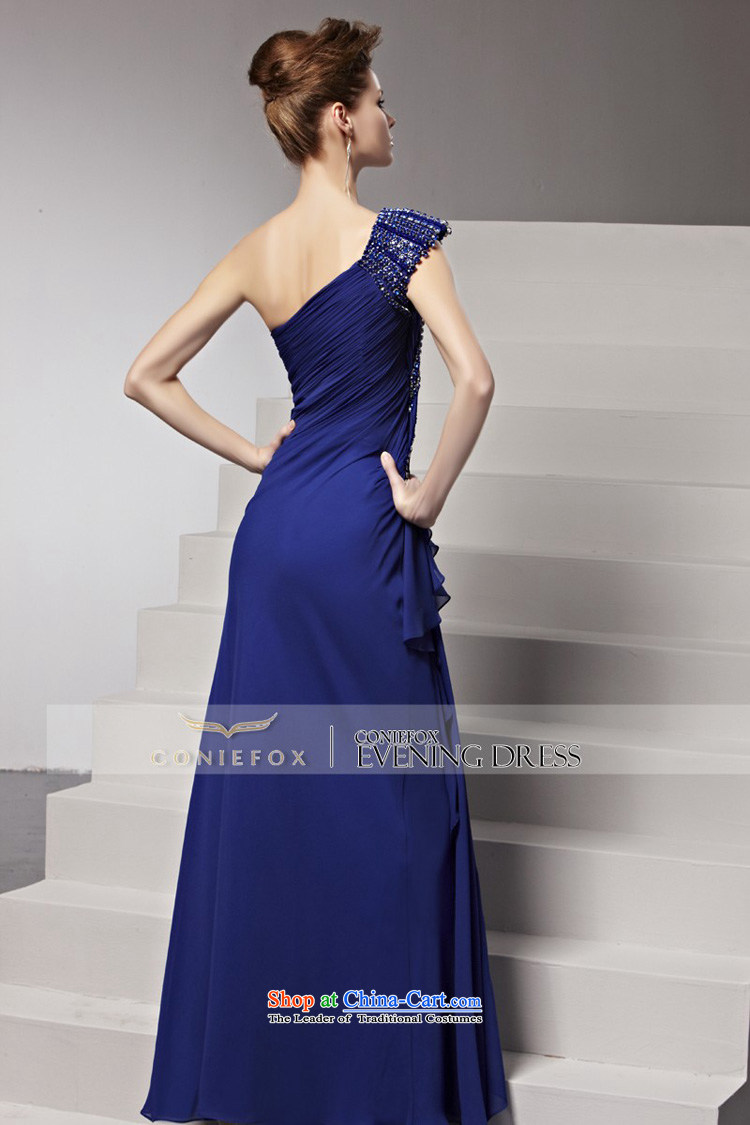 Creative Fox evening dresses new evening dress and stylish blue shoulder evening dresses and bridesmaid dress banquet bows services moderator dress 81392 color pictures picture, prices, XL brand platters! The elections are supplied in the national character of distribution, so action, buy now enjoy more preferential! As soon as possible.