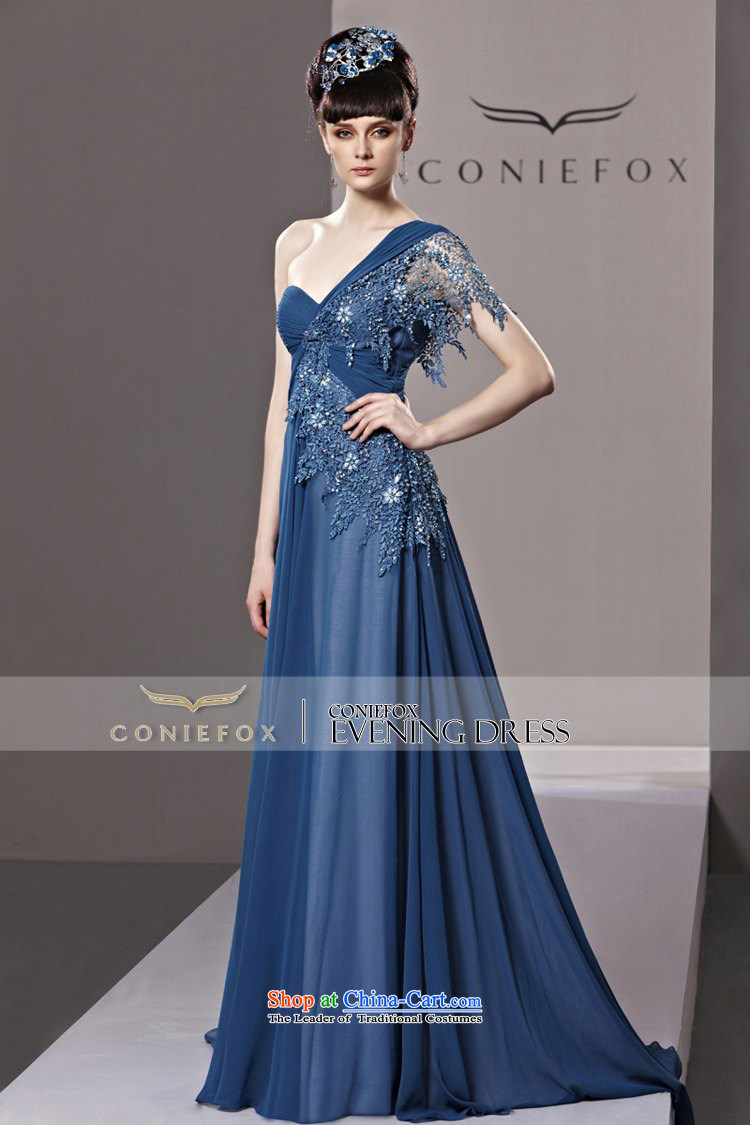 The kitsune elegant evening dress creative long blue shoulder dress bride continental evening dress evening dress marriage banquet bows to the moderator dress 81293 color pictures picture, prices, S brand platters! The elections are supplied in the national character of distribution, so action, buy now enjoy more preferential! As soon as possible.