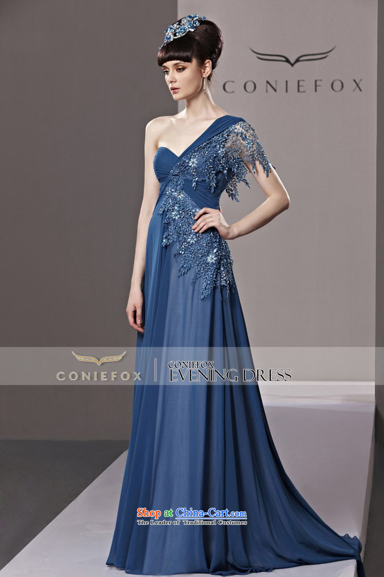 The kitsune elegant evening dress creative long blue shoulder dress bride continental evening dress evening dress marriage banquet bows to the moderator dress 81293 color pictures picture, prices, S brand platters! The elections are supplied in the national character of distribution, so action, buy now enjoy more preferential! As soon as possible.