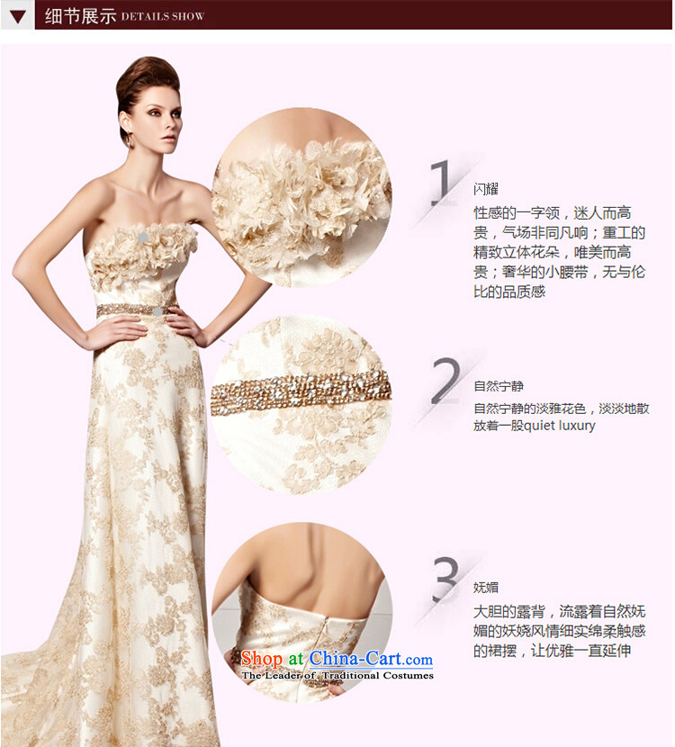The kitsune dress creative new bride dresses and Chest Flower bows to stylish tail evening dress) annual meeting presided over long elegant dress photo color L Photo 81502, prices, brand platters! The elections are supplied in the national character of distribution, so action, buy now enjoy more preferential! As soon as possible.