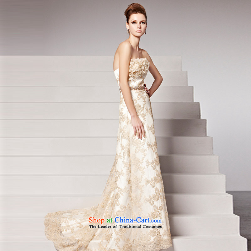 The kitsune dress creative new bride dresses and Chest Flower bows to stylish tail evening dress) annual meeting presided over long elegant dress 81502 color picture , L, creative Fox (coniefox) , , , shopping on the Internet