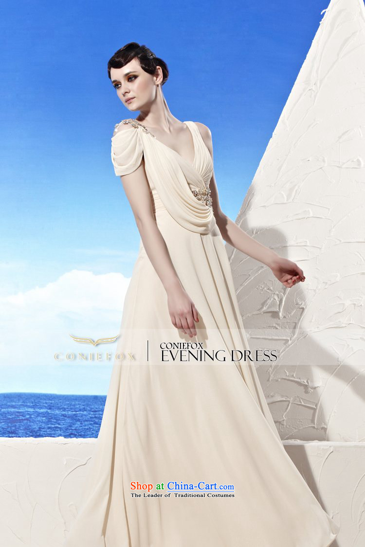 Creative Fox evening dress western deep V chiffon evening dresses long dresses elegance evening drink services under the auspices of the annual meeting to align the picture 56939 dress color pictures, prices, XL brand platters! The elections are supplied in the national character of distribution, so action, buy now enjoy more preferential! As soon as possible.