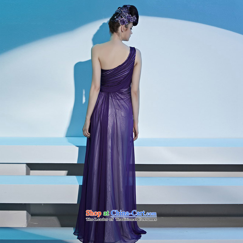 Creative Fox evening dresses and sexy shoulder purple banquet evening dresses bride evening drink served long will preside over long skirt 81306 dress Sau San picture color S creative Fox (coniefox) , , , shopping on the Internet