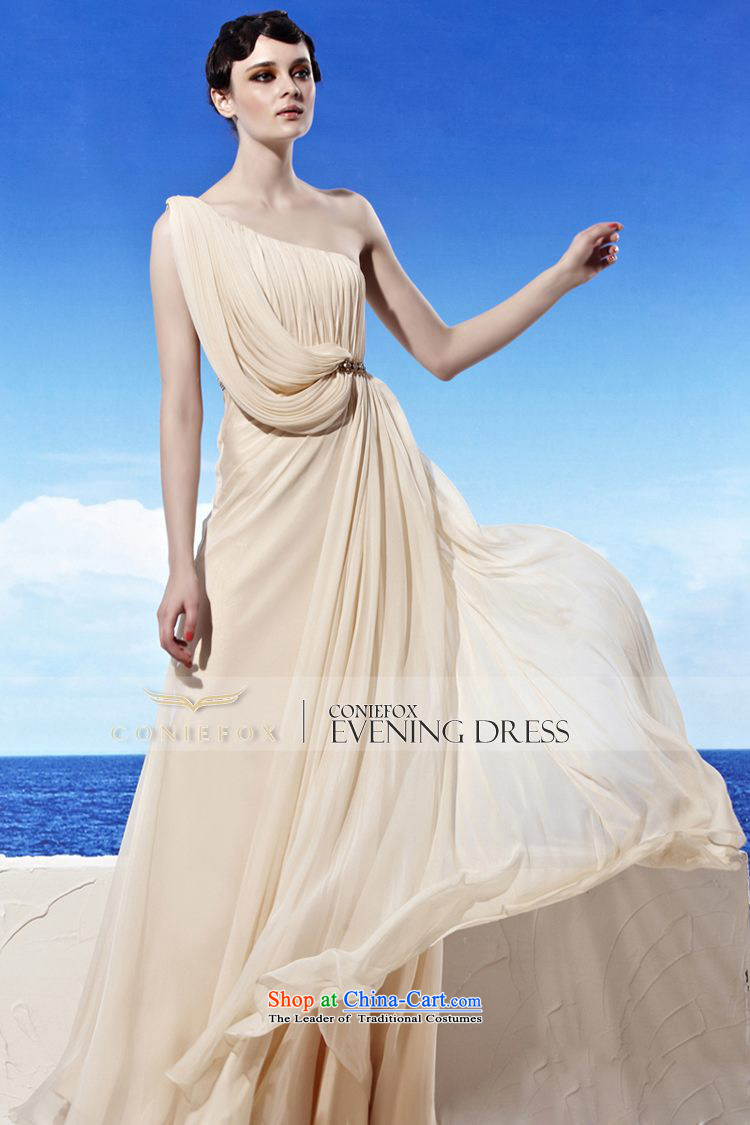 The kitsune elegant evening dress creative shoulder apricot evening drink served long gown dresses reception dinner dress will preside over 56951 picture color pictures, prices, XL brand platters! The elections are supplied in the national character of distribution, so action, buy now enjoy more preferential! As soon as possible.