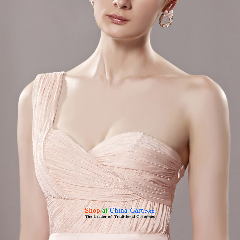 Creative Fox evening dresses and sexy shoulder pink bride wedding dress stylish long evening dress banquet bows to the moderator dress photo color L, creative 81308 Fox (coniefox) , , , shopping on the Internet