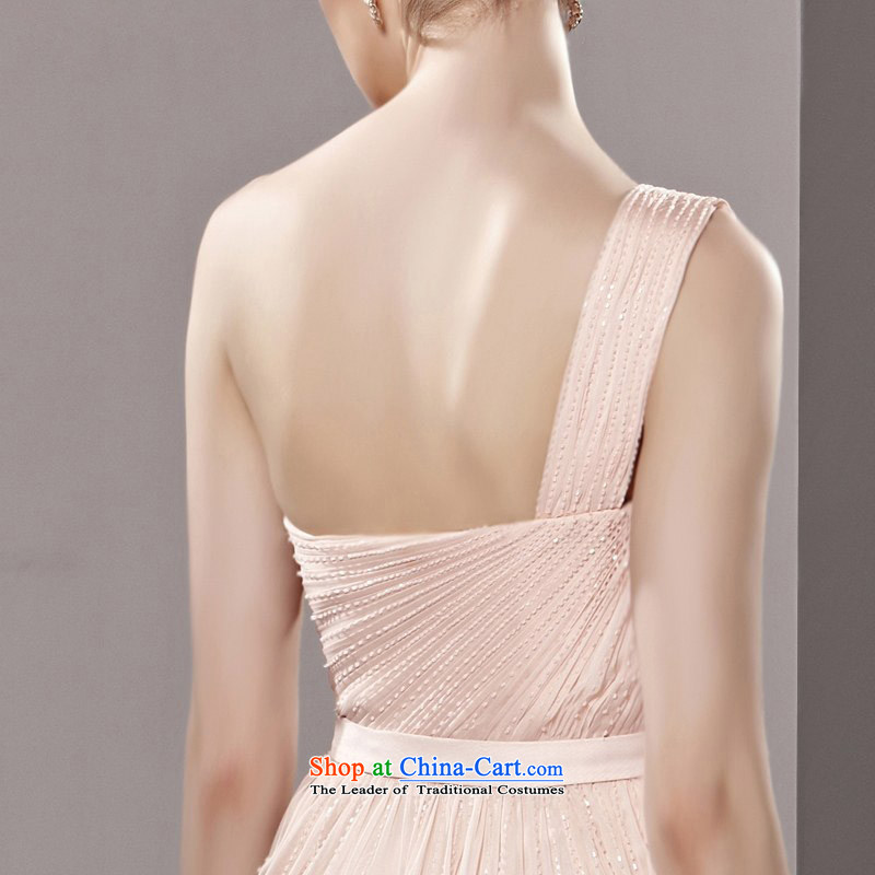 Creative Fox evening dresses and sexy shoulder pink bride wedding dress stylish long evening dress banquet bows to the moderator dress photo color L, creative 81308 Fox (coniefox) , , , shopping on the Internet