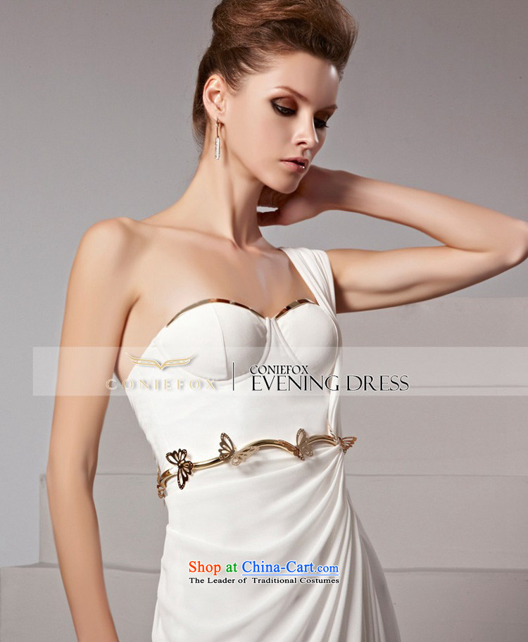 Creative Fox shoulder bride wedding dress elegant long tail evening dresses white dresses and chest banquet evening dress long skirt 81553 under the auspices of picture color pictures, prices, XL brand platters! The elections are supplied in the national character of distribution, so action, buy now enjoy more preferential! As soon as possible.