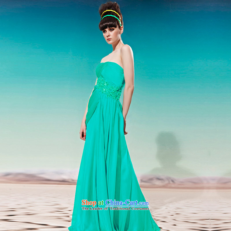 Creative Fox evening dresses China wind green anointed chest graphics and slender, evening dresses long skirt banquet retro dress annual will preside over 56961 dress green XL, creative Fox (coniefox) , , , shopping on the Internet