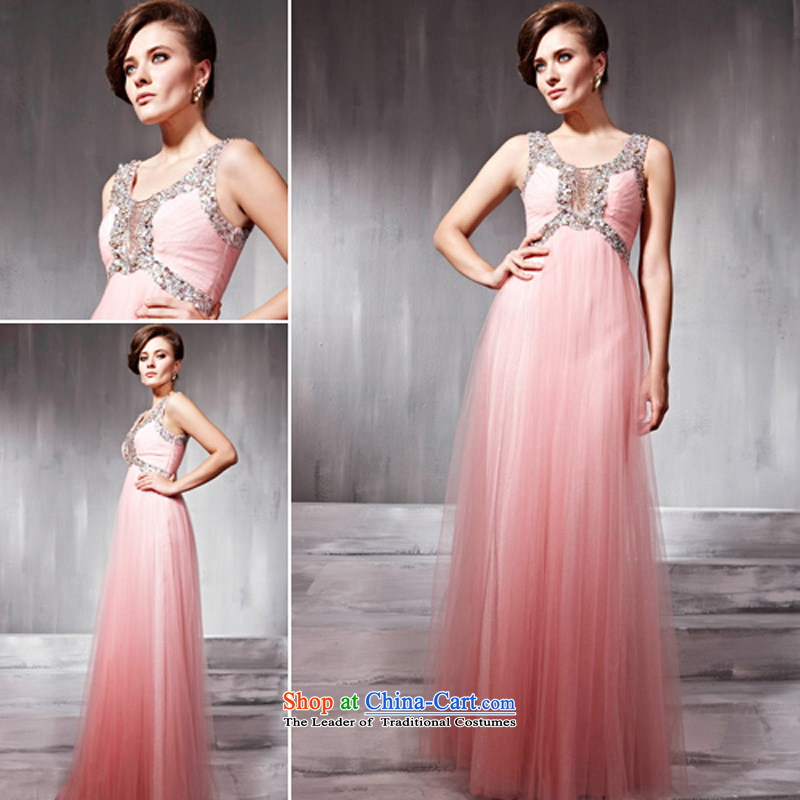 Creative Fox evening dresses pink bride wedding dress services under the auspices of the annual theatrical evening dress banquet services to align the bows long gown 56826 pink XXL, creative Fox (coniefox) , , , shopping on the Internet