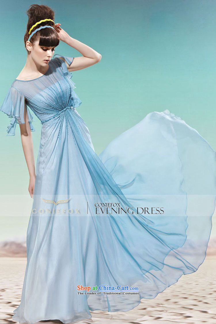 Creative Fox evening dresses 2015 new elegance long blue banquet evening dresses evening dresses annual meeting presided over 56963 dress blue XL Photo, prices, brand platters! The elections are supplied in the national character of distribution, so action, buy now enjoy more preferential! As soon as possible.