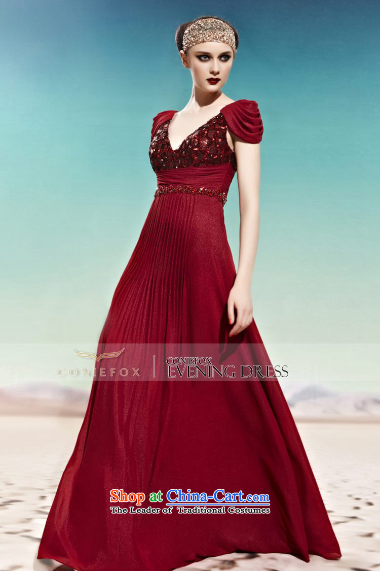 Creative wedding dress fox large red packets shoulder higher waist video thin bride evening dresses banquet evening dresses dresses long on-chip color photo of 56,999 dress S picture, prices, brand platters! The elections are supplied in the national character of distribution, so action, buy now enjoy more preferential! As soon as possible.